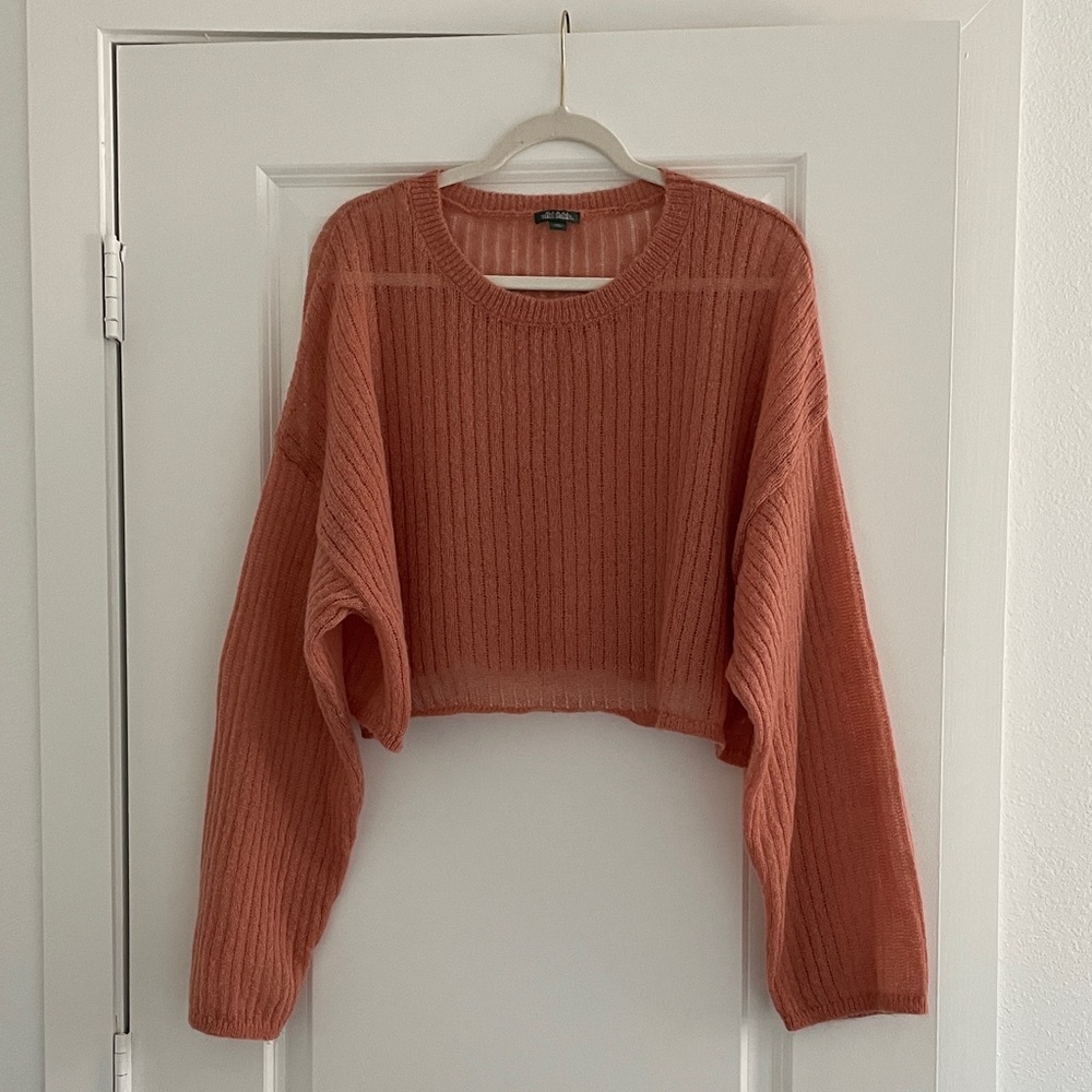 Wild Fable Cropped Lightweight Sweater Ribbed Crop